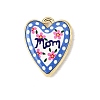 Printed Alloy Pendants ENAM-F160-07A-G-1
