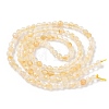 Heated Natural Citrine Beads Strands G-L622-C05-3mm-B-3
