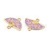Alloy Enamel Connector Charms FIND-C037-05B-G-2