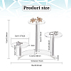 3-Tier Transparent Round Acrylic Products Display Riser Stands ODIS-WH0329-27-2