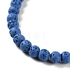 Synthetic Lava Rock Dyed Beads Strands G-H311-08A-09-4