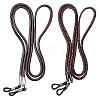 2Pcs 2 Styles Cowhide Neck Strap for Eyeglasses AJEW-CL0004-76A-1