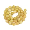 Natural Lemon Jade Beads Strands G-Q606-58B-3