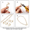 Brass Micro Pave Clear Cubic Zirconia Screw Carabiner Lock Charms ZIRC-T010-10G-4