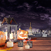 Halloween Theme Paper Lamp Shade AJEW-FH0003-62-7