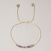 Natural Birthstone Braided Bead Bracelets for Women VA8051-2-1