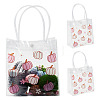 Rectangle Transparent Printed PVC Plastic Gift Tote Bags ABAG-TADJ0002-002A-2