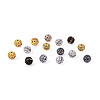 Cheriswelry 80Pcs 8 Colors Alloy Rhinestone Beads FIND-CW0001-12-10