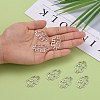 Tibetan Style Alloy Linking Rings TIBE-3558-AS-FF-5