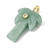Natural Green Aventurine Carved Pendants G-C282-04E-2