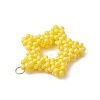 Glass Seed Beaded Star Pendants PALLOY-MZ01116-4