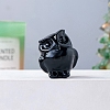 Natural Obsidian Carved Healing Owl Figurines PW-WG13335-04-1