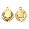 Ion Plating(IP) 304 Stainless Steel Pendant Cabochon Settings X-STAS-L020-013G-1