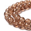 Crackle Glass Beads Strands CCG-Q001-8mm-07-3