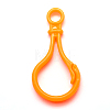 Bulb Shaped Plastic Lobster Keychain Clasp Findings X-KEYC-A022-04-1