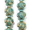 Synthetic Turquoise Dyed Beads Strands X-G-P507-05R-1