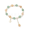 Clover Brass Charm Bracelets BJEW-JB12862-2