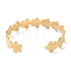 304 Stainless Steel Cuff Bangles for Women BJEW-K263-05G-06-3