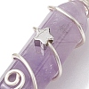 Natural Mixed Stone Double Terminal Pointed Pendants PALLOY-JF02673-3
