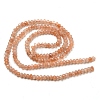 Natural Peach Moonstone Beads Strands G-A097-C02-01-3