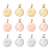 18Pcs 3 Colors 304 Stainless Steel Charms STAS-DC0003-02-1