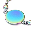 Rainbow Color 304 Stainless Steel Bracelet Making STAS-L248-009M-2