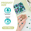 200Pcsg Ocean Mix Pearlized Glass Pearl Beads HY-HY0001-03A-2