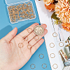 100Pcs 304 Stainless Steel Open Jump Rings STAS-UN0055-24-4