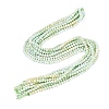 Anti-Tarnish Electroplate Glass Beads Strands EGLA-ZX010-4mm-12-3