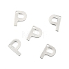 Tarnish Resistant 304 Stainless Steel Letter Charms LS-STAS-O072-P-2