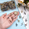 125Pcs 5 Colors Tibetan Style Alloy Pendants FIND-GA0008-53-3
