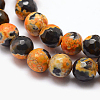 Natural Fire Crackle Agate Bead Strands X-G-K166-06F-8mm-10-2