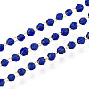Handmade 304 Stainless Steel Faceted Round Link Chains CHS-N008-06G-01-1