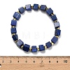 Natural Lapis Lazuli Beads Stretch Bracelets BJEW-F523-02B-4