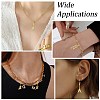 5Pcs 5 Styles Musical Instruments Theme Rack Plating Brass Clear Cubic Zirconia Pendants KK-CJ0005-93-7