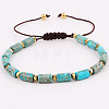 Column Natural Imperial Jasper Beaded Bracelets KU7824-3-1