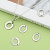Tarnish Resistant 304 Stainless Steel Letter Charms STAS-O072-O-5