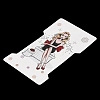 Rectangle Girl Print Paper Hair Clip Display Cards CDIS-M007-03D-3