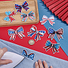 9Pcs Polyester Embroidery Sew on Ornament Accessories PATC-WH0008-257-3