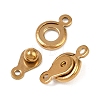 304 Stainless Steel Snap Clasps STAS-K311-03G-2