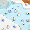 3 Styles Handmade Printed Porcelain Beads PORC-SP0001-09-7