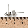 Non-Tarnish 201 Stainless Steel Stud Earring Settings LS-X-STAS-S041-08-3
