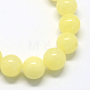 Natural Dyed Yellow Jade Gemstone Bead Strands X-G-R271-4mm-Y06-2