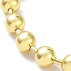 Long-Lasting Plated Brass Round Bead Slider Beacelets for Women Men BJEW-E089-01G-03-2