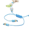 Ocean Theme Synthetic Turquoise & Glass Seed Beaded Bracelets BJEW-MZ00305-01-4