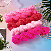 5 Bundles 5 Colors Pink Theme Acrylic Fiber Yarn OCOR-TA0003-18B-6