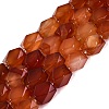 Dyed Natural Red Agate Beads Strands G-Q608-11C-2