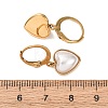 Valentine's Day 304 Stainless Steel Leverback Earrings EJEW-D358-03G-3