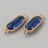 Golden Plated Brass Pave Glass Connector Charms LS-FIND-WH0110-728G-01-2