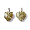 Natural Unakite Pendants G-G956-B23-FF-2